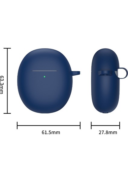 Oppo Enco R Kulaklık Için Koruyucu Silikon Kılıf - Sarı (Yurt Dışından)