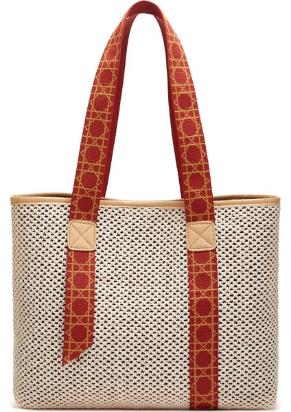 Hasır Plaj Çantası - Siyah (Yurt Dışından)