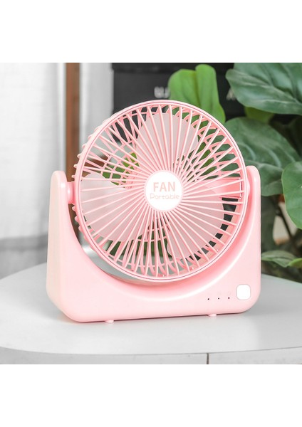 Masaüstü Sessiz Mini USB Fan - Pembe (Yurt Dışından)