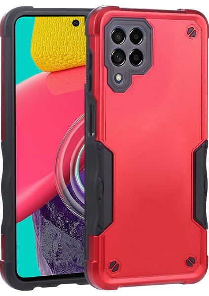 Galaxy M53 5G İçin Kaymaz Telefon Kılıfı - Kırmızı (Yurt Dışından)
