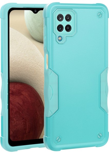 Galaxy A12 5G İçin Kaymaz Telefon Kılıfı - Açık Yeşil (Yurt Dışından)