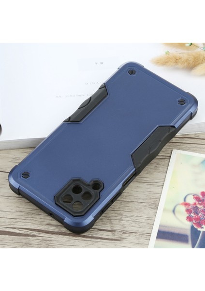 Galaxy A12 5G İçin Kaymaz Telefon Kılıfı - Koyu Mavi (Yurt Dışından) fırsatları