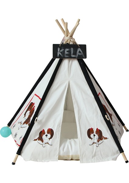 Pet Çadır Yatağı Özellikler: Küçük 40*40*50 cm (Siyah) (Yurt Dışından)