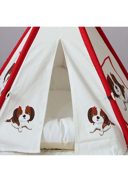 Pet Çadır Yatağı Özellikler: Küçük 40*40*50 cm (Siyah) (Yurt Dışından)