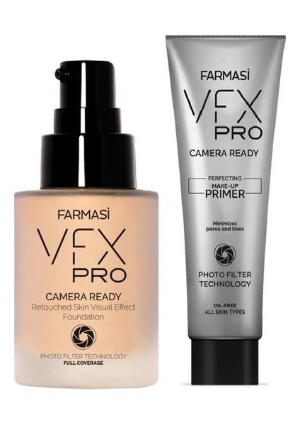 Vfx Pro 02 Porselen 30 ml Fondöten ve 25 ml Makyaj Bazı