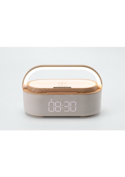Keyif Taşınabilir Bluetooth Hoparlör Saat Wireless Şarj Cihazı