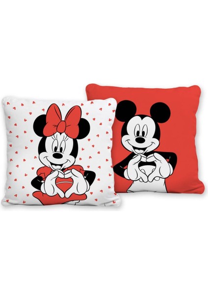 Lisanslı Kırlent Minnie&mickey Lover 40X40
