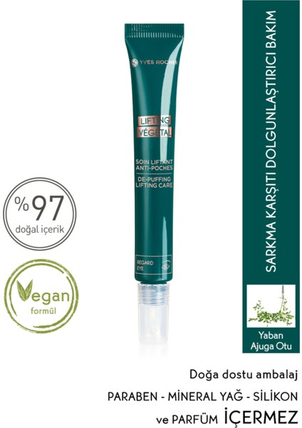 Yves Rocher Lifting Vegetal- ve Torbalanma Karşıtı Canlandırıcı Göz KREMI-14ML