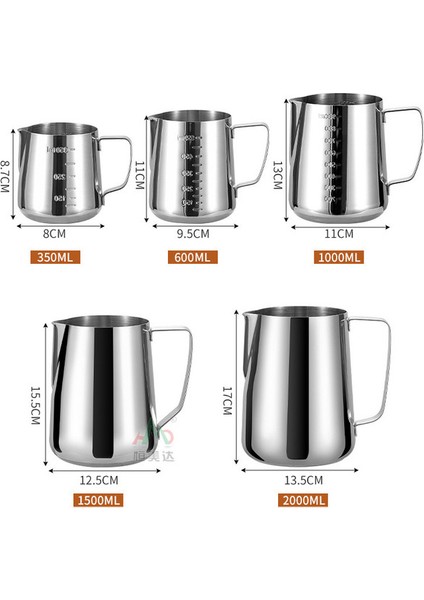 Ölçekli 304 Paslanmaz Çelik Kahve Fincanı - 350 ml (Yurt Dışından) modelleri