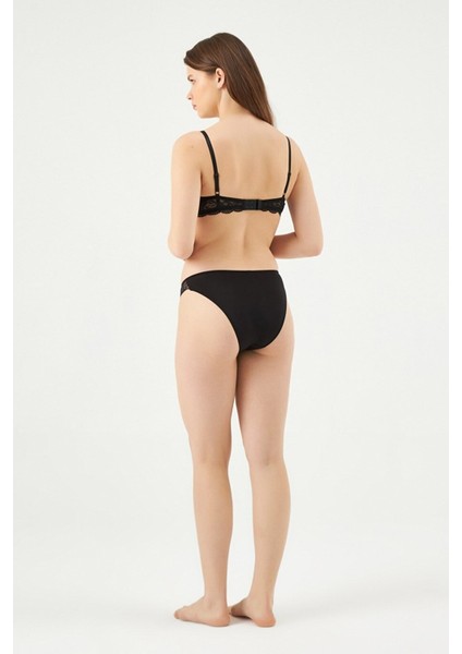 Kadın ERSK812 Lında Badem Yarı Push-Up Sütyen Takım EROS01106