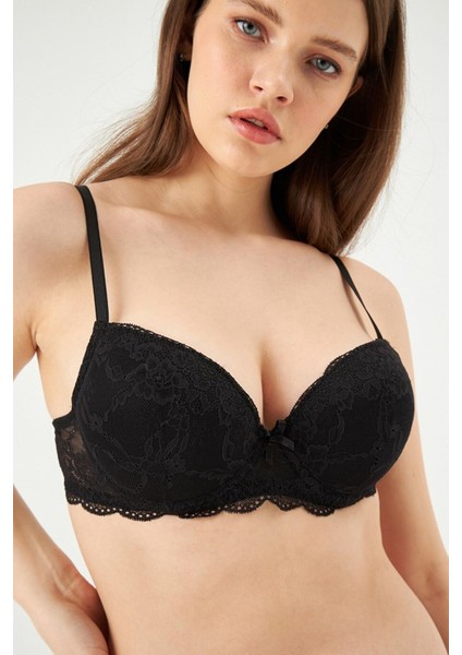 Kadın ERSK812 Lında Badem Yarı Push-Up Sütyen Takım EROS01106 fiyatları