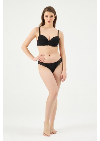 Kadın ERSK812 Lında Badem Yarı Push-Up Sütyen Takım EROS01106 fırsatları