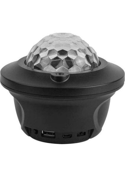 Movkzacv LED Yıldızlı Gökyüzü Projektör Işık Projektör Işık Okyanus Dalga Projektör Tavan 360 Derece Dönen Yatak Odası Yıldızlı Gökyüzü Parti USB LED 6 W (Yurt Dışından)