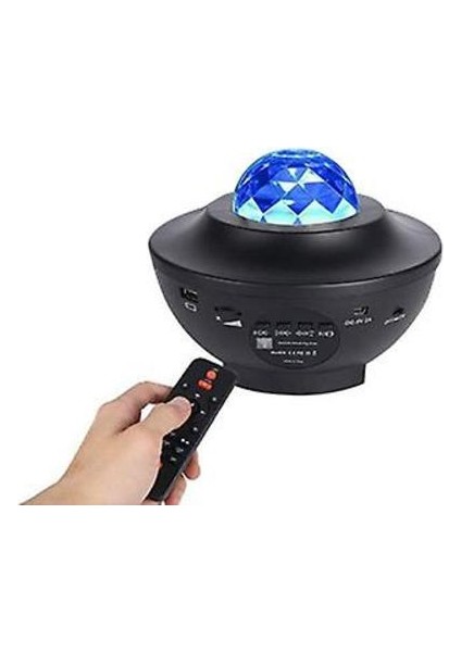 360 Derece Dönen Projeksiyon Lambası ile Yıldız Projektör Gece Lambası (Yurt Dışından)