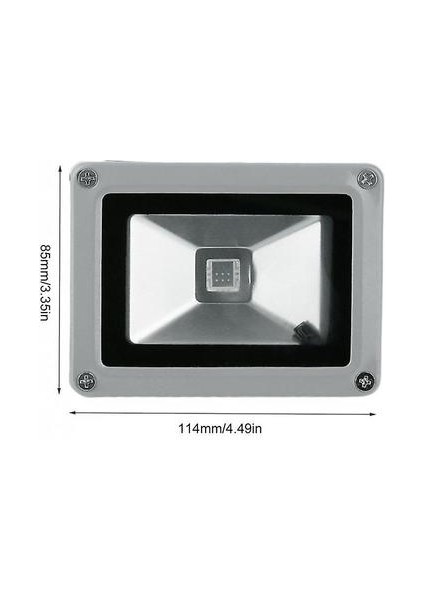 Uzaktan Kumanda 16 Rgb 10 W 85 ~ 265 V LED Sel Işık Lambası Floodlight Su Geçirmez (Yurt Dışından)