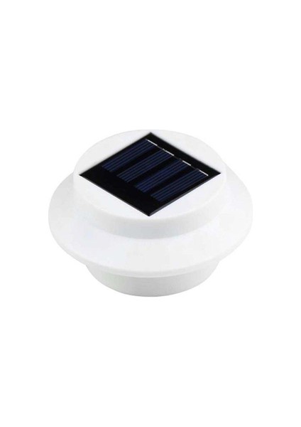 Güneş Enerjili Açık Bahçe Işık Oluk Çit Lambası 3 LED Lamba Enerji Tasarrufu (Yurt Dışından)