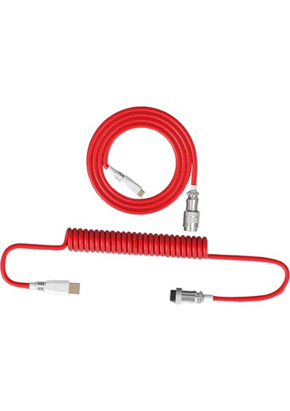 Tip-C Klavye Kablosu Mekanik Klavye Oyunu Konsolları Için Coiled USB Bağlantı Noktası (Yurt Dışından)