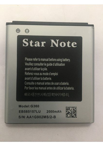 Samsung G360 Core Prime Batarya 2000 mAh