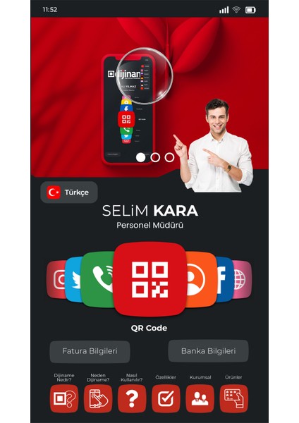 Sanal Card Dijital Kartvizit
