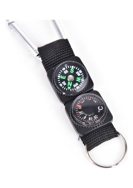 Çok Işlevli 3 1 Kamp Tırmanma Yürüyüş Mini Carabiner W Anahtarlık Pusula (Yurt Dışından)