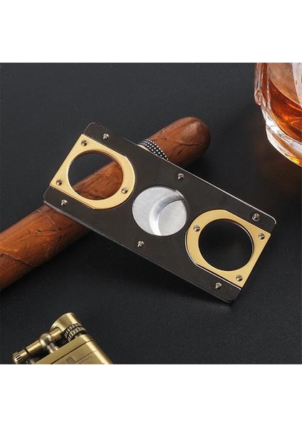 Çift Bıçaklar Paslanmaz Çelik Altın Gümüş Puro Kesici (Yurt Dışından) fırsatları