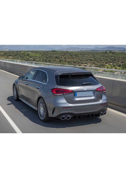 Mercedes A45 W177 Hb 2019+ Silver Difüzör & Egzoz Seti- Silver Egzoz Ile fırsatları