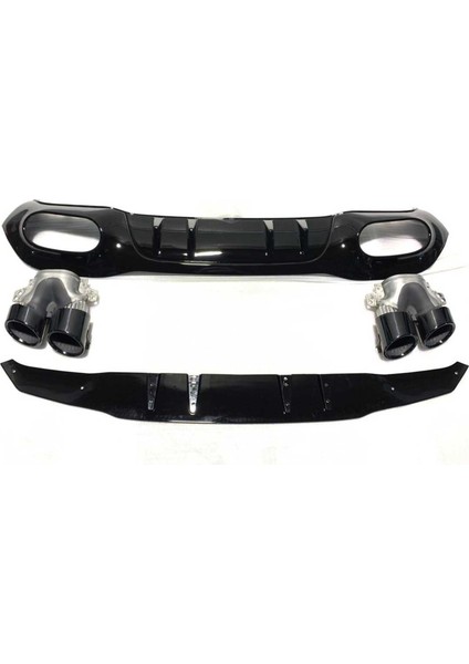 Mercedes A45 W177 Hb 2019+ Difüzör & Egzoz Seti - Siyah Egzoz Ile fırsatları