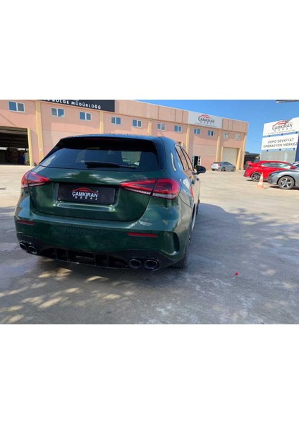 Mercedes A45 W177 Hb 2019+ Difüzör & Egzoz Seti - Siyah Egzoz Ile indirimleri