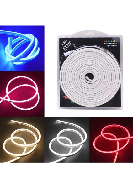 12 Volt 6x12mm RGB Esnek Neon Led (5 Metre)
