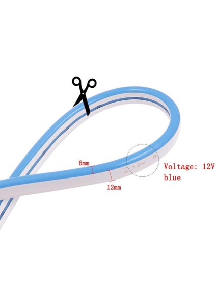 12 Volt 6x12mm RGB Esnek Neon Led (5 Metre) fırsatları