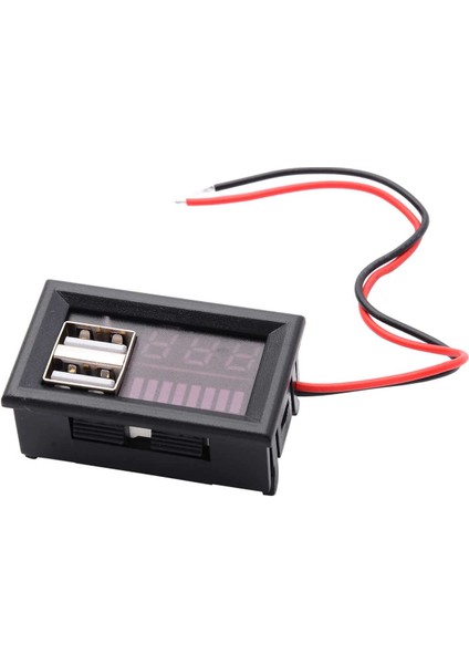 Dijital Akü Ölçer- Çift USB 12V-5V Dönüştürücü