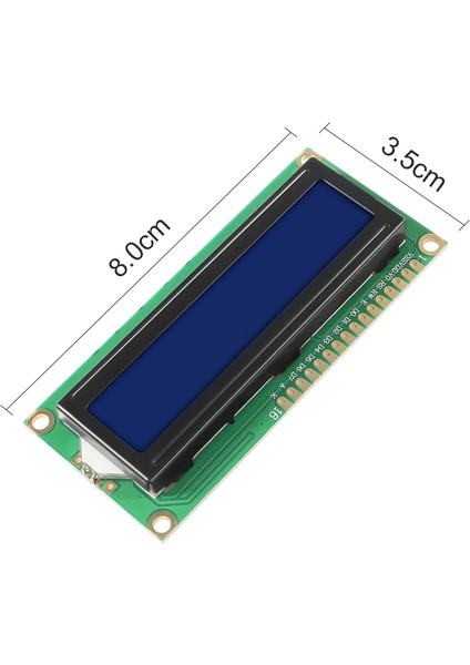 16X2 LCD Ekran - Mavi 2 x 16 Screen Display