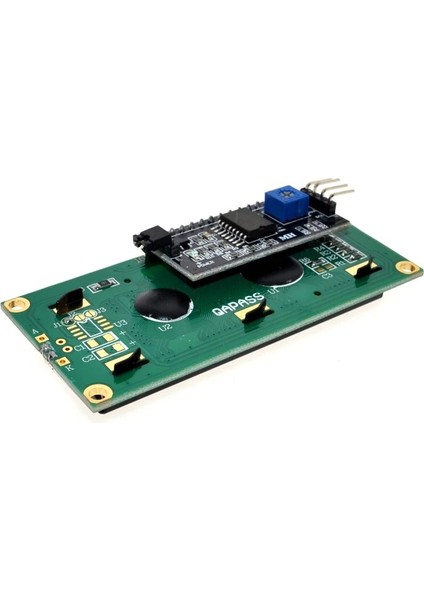 16X2 Mavi LCD + IIC/I2C Ekran Arayüz Modülü Birlikte Set