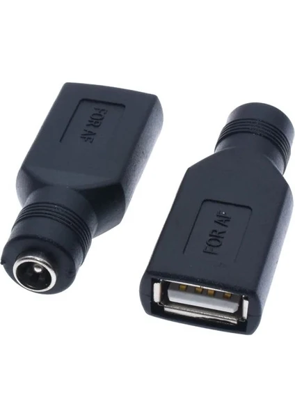 Rob Ada  Adaptör Şarj Ucu 5.5x2.1mm To USB 2.0 Soket Çevirici Power Adaptör