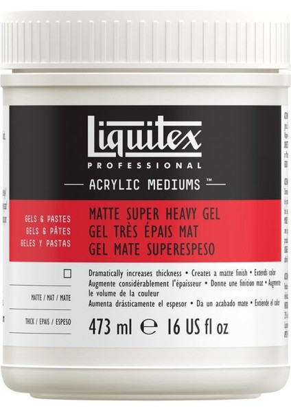 : Professional Akrilik Süper Yoğun Mat Jel : 473 ml
