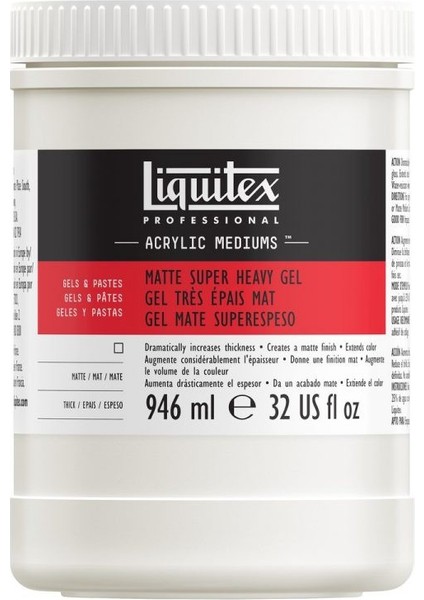 : Professional Akrilik Süper Yoğun Mat Jel : 946 ml