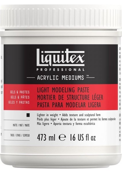 : Professional Akrilik Hafif Rölyef Macunu : 473 ml