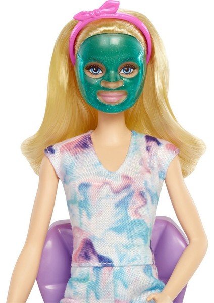 HCM82 Barbie, Işıltı Dolu Spa Günü Oyun Seti, Barbie Welness