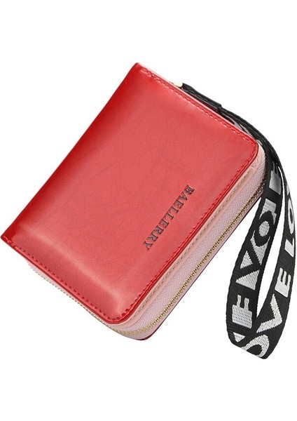 Yeni Kadın Cüzdan Pu Deri Para Çantası Kadın Kısa Fermuar Çile Çanta