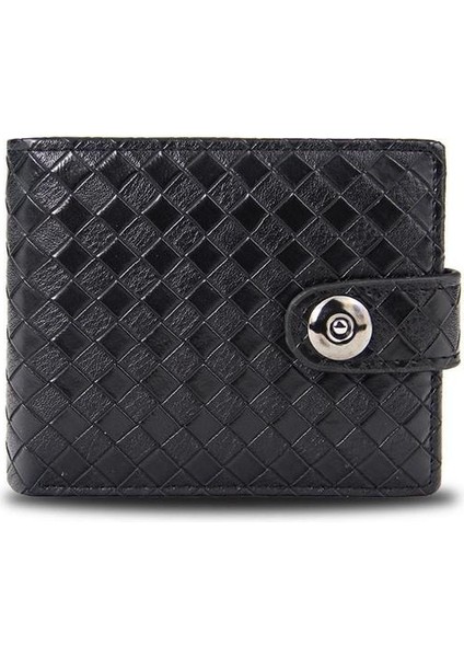 Kısa Cüzdan Çoklu Kart Cüzdan Lüks Cüzdan Fermuar Moda Erkekler Için Çanta(Yurt Dışından)