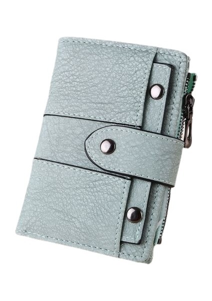 Kadın Cüzdan Sade Retro Perçinli Kısa Cüzdan