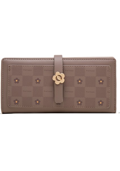 Kadın Çiçek Cüzdan Uzun Fermuarlı Cüzdan