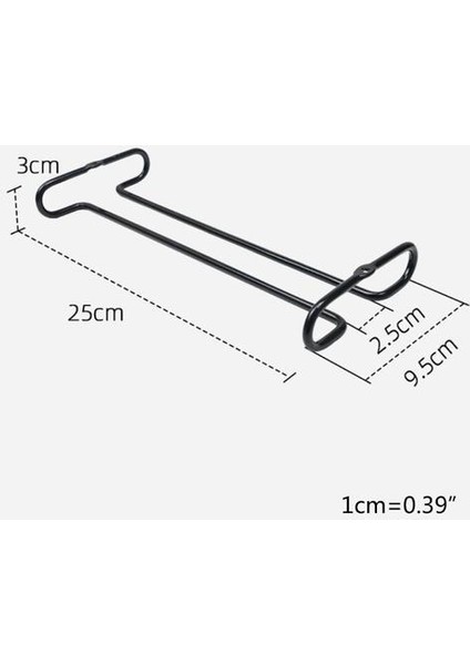 Tek Sıralı Süspansiyon Asılı Şarap Cam Tutucu Ters Raf Astar Kabine Cam Depolama Metal Askı Bar | Duvara Monte Mutfak Rafları (Beyaz) (Yurt Dışından)