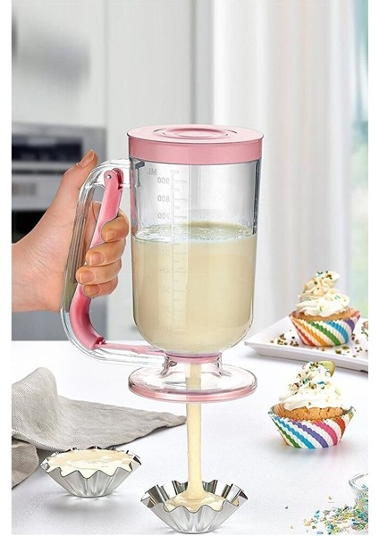 Ölçekli Hamur Porsiyonlayıcı Dağıtıcı Pancake Krep Muffin Krema P