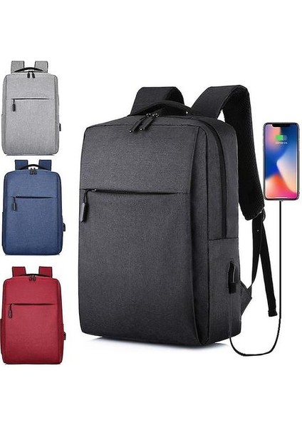 USB Seyahat Sırt Çantası - Gri (Yurt Dışından)
