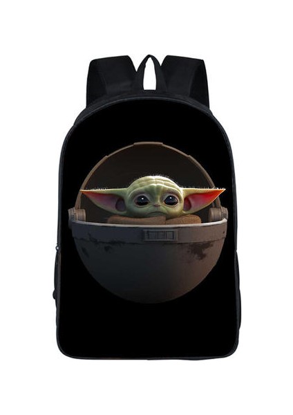 (1) Bebek Yoda Sırt Çantası Çocuklar Okul Çantası Omuz Çantası Sırt Çantası