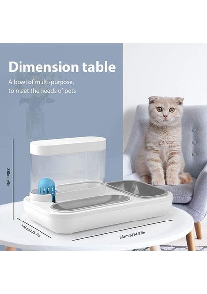 Benepaw Yavru Kedi Kase Gıda Su 2 In1 Ayrılabilir Anti Dökülme Kaynaklar Baz Küçük Köpek Besleyici Yavru Su Yerçekimi Dağıtıcı 1.5l | Kedi Besleme ve sulama Malzemeleri fırsatları