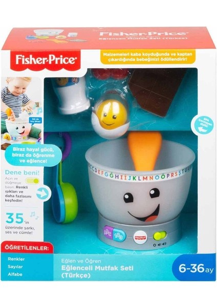 Fisher Price GMX54 Fisher-Price® Eğitici Mutfak Seti / Türkçe ve Ingilizce / Eğlen ve Öğren