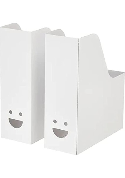 Tjabba 2 Li Set Beyaz Kutu Klasör Dosyalık Magazinlik Evrak Dergi Dosyası 2 Adet