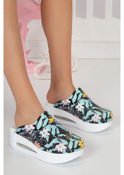 Kardelen Temalı Ortopedik Airmax Sabo Terlik Hemşire Terliği Hastane Terliği Ortopedik Terlik Hastane Terliği